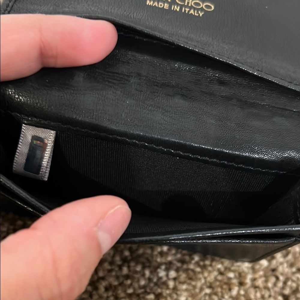JIMMY CHOO Black Star-Studded Card Holder ZPSLD8 - Picture 6 of 11